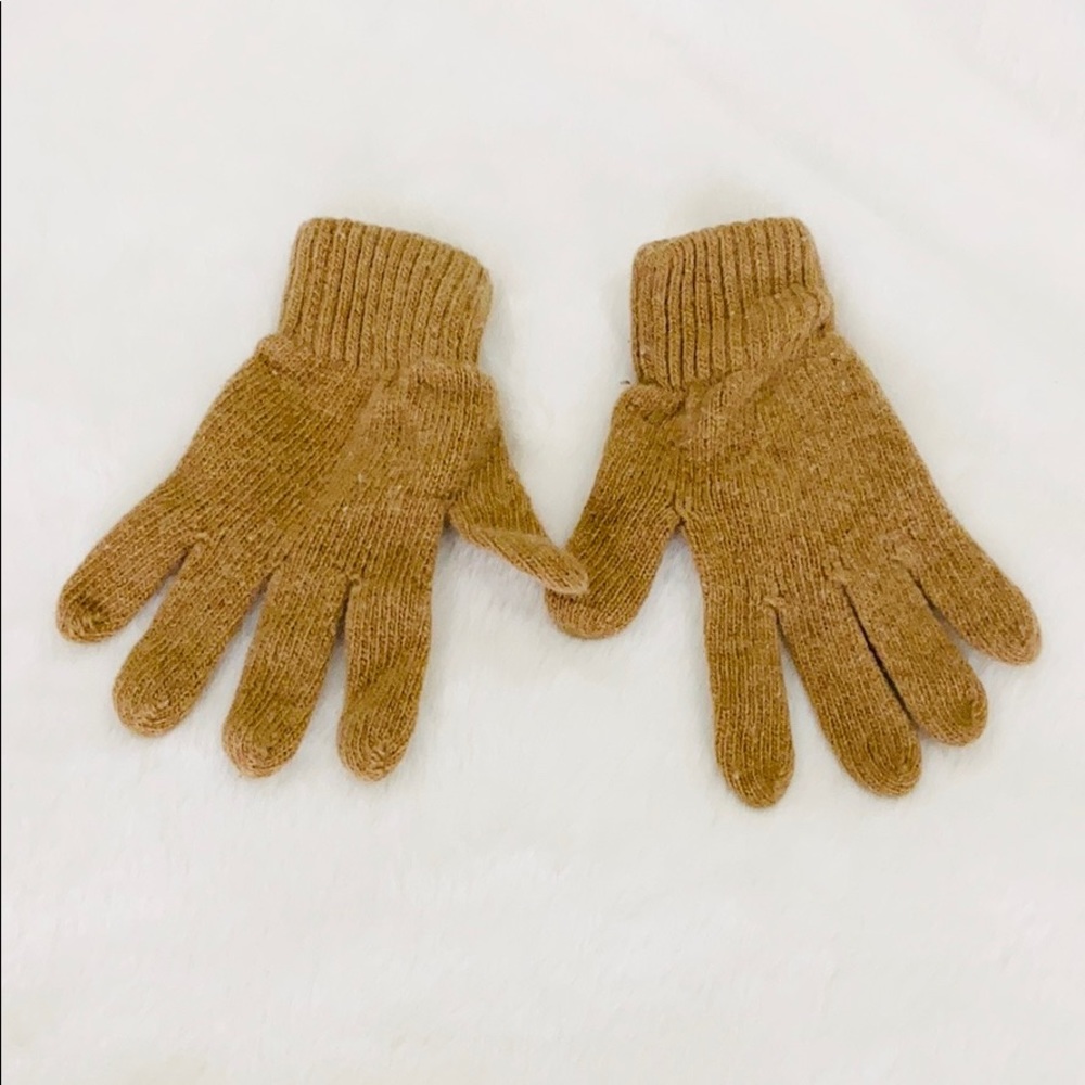 Camel Wool Gloves | Size: Small